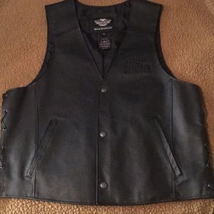 Men’s leather HARLEY DAVIDSON vest XL
